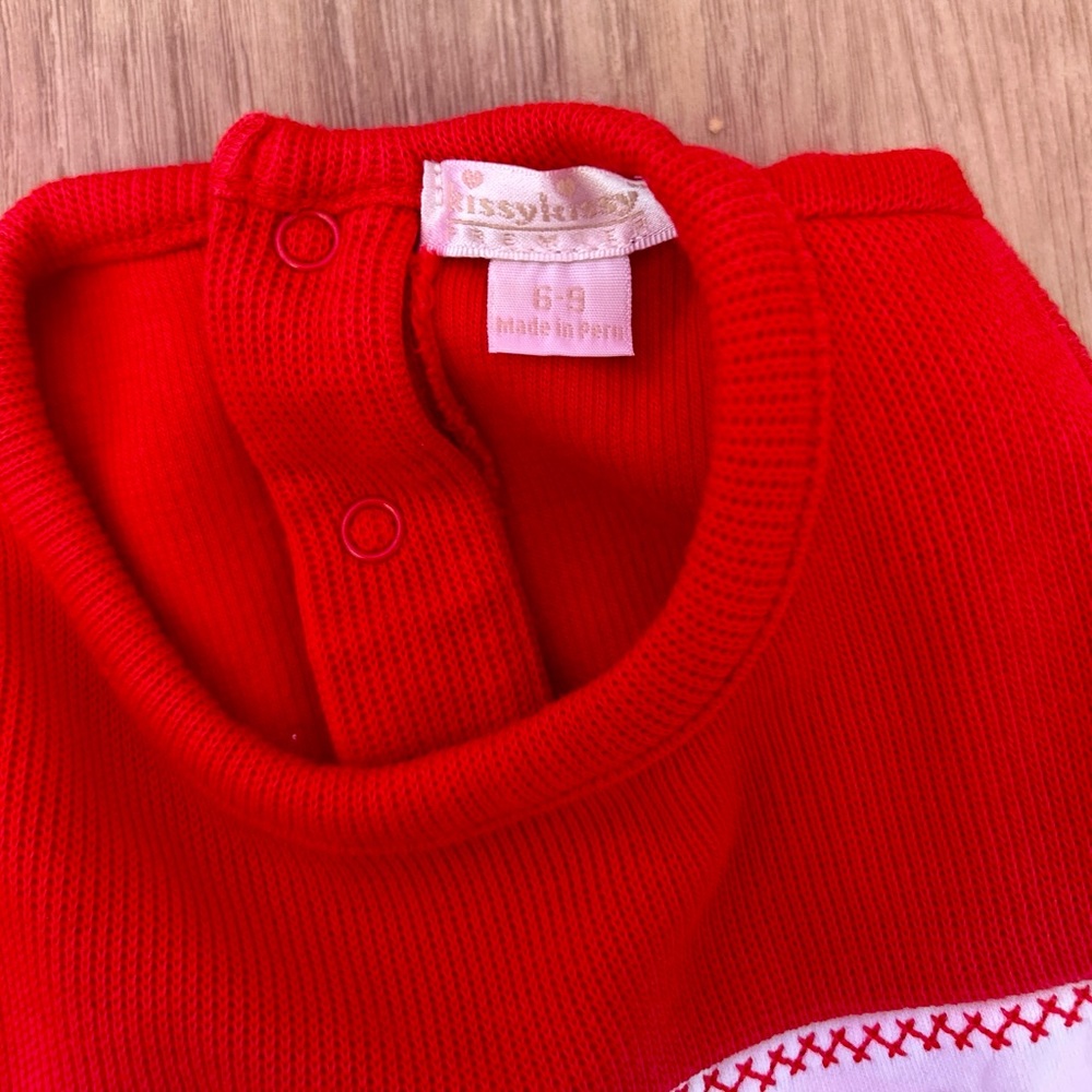 Kissy Kissy Red Christmas Dress (6-9 Months) - Picture 3 of 3